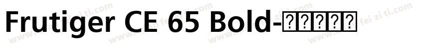 Frutiger CE 65 Bold字体转换